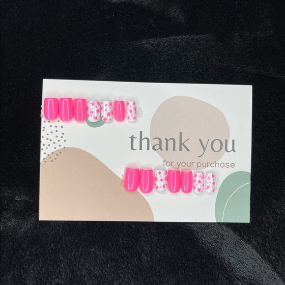 Pretty Hot Pink Xtra Short Press On Nails Set - Picture 7 of 9